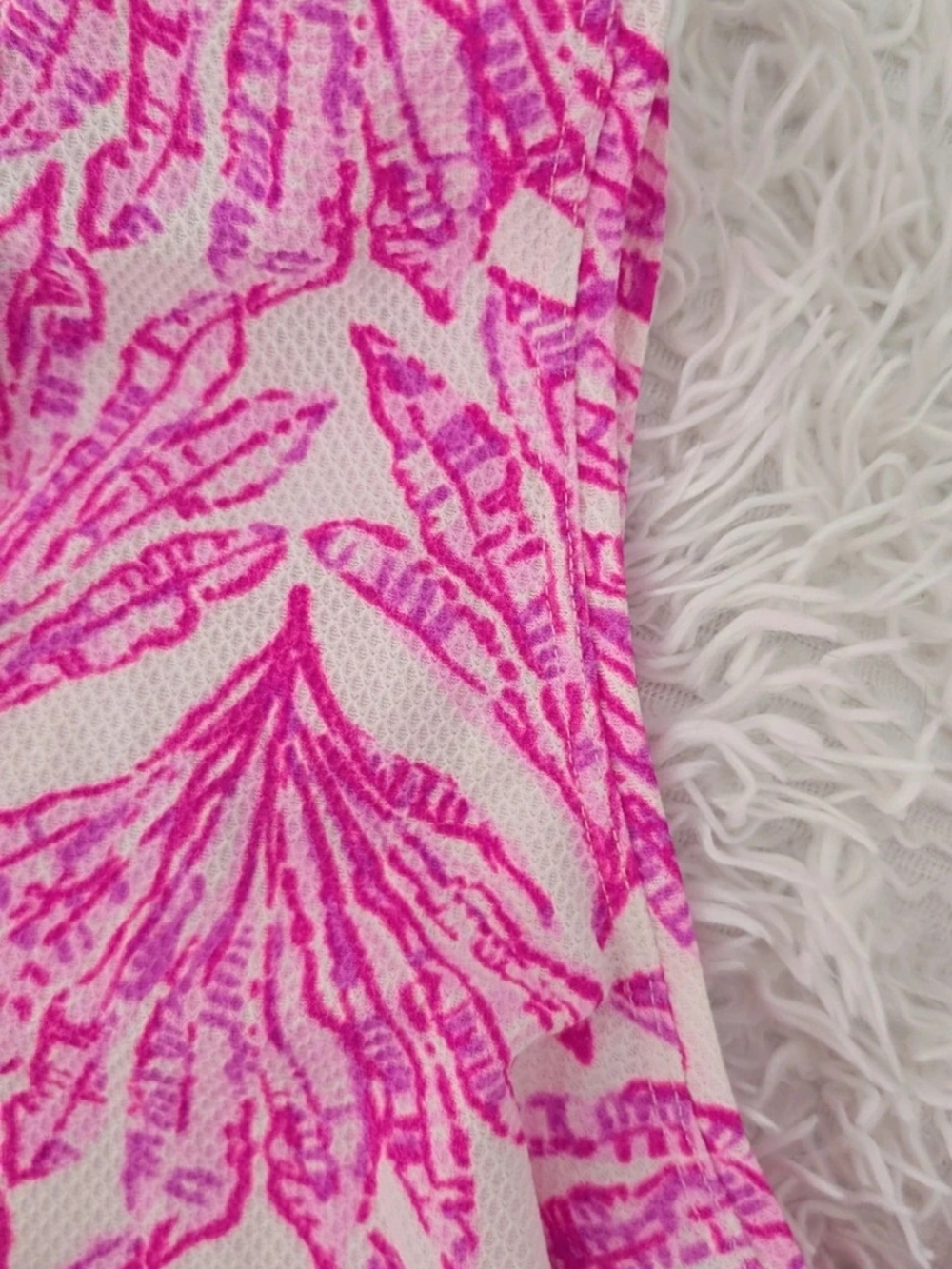 Lilly Pulitzer Alister Polo UPF 50+ Pink Bliss Shady Babe Size Small NWT - Picture 5 of 5
